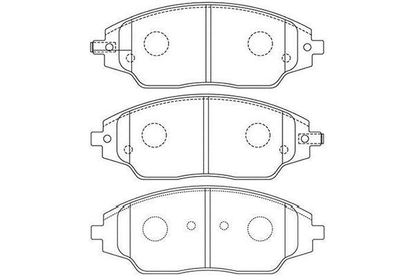 KAVO PARTS Bremžu uzliku kompl., Disku bremzes BP-1018